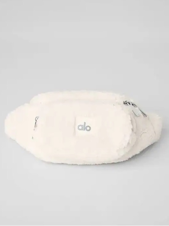 ALO Yoga Handbags - Alo. Sherpa Explorer Fanny Pack. White.